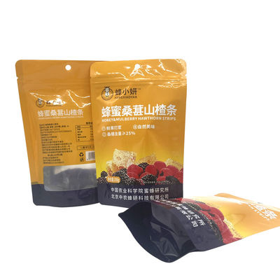 Custom Printed Zipper Top Stand Up Pocket für luft- und wasserdichte, umweltfreundliche Snacks