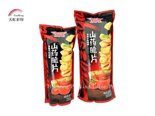 Öko-freundliche Chips Snack Heat Seal Tasche mit Gravure Druck und Versiegelung Griff