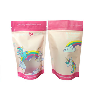 Customized Logo Lebensmittelqualität Kunststoff Stand Up Tasche Zip Lock Verpackungstüte für Snacks