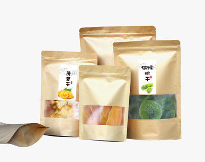Customized Logo Lebensmittelqualität Kunststoff Stand Up Tasche Zip Lock Verpackungstüte für Snacks
