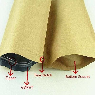 Customized Logo Lebensmittelqualität Kunststoff Stand Up Tasche Zip Lock Verpackungstüte für Snacks
