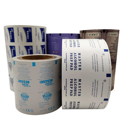 Papier aus medizinischer Aluminiumfolie für antiseptische Alkoholtücher in 1-9 Farbvarianten