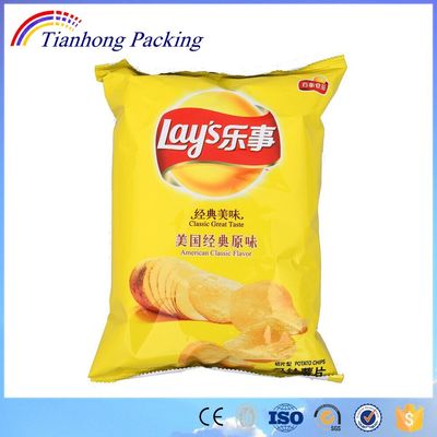 Verpackung von Kartoffelchips mit benutzerdefiniertem Logo in verschiedenen Plastikfolie-Essensbeuteln