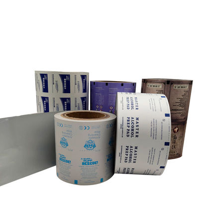 Pharmazeutika Aluminiumfolie Papier für Desinfektionstücher Nasse Wippe Pack Lösung