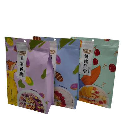 Maßgeschneiderte Lebensmittel-Grade Stand-Up-Tasche Plastik-Verpackungstüte für Snack Granola und mehr