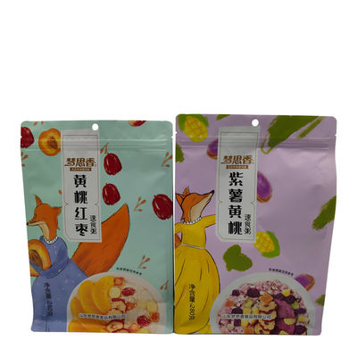 Maßgeschneiderte Lebensmittel-Grade Stand-Up-Tasche Plastik-Verpackungstüte für Snack Granola und mehr