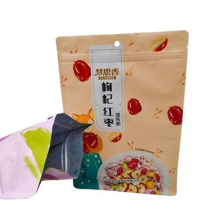 Maßgeschneiderte Lebensmittel-Grade Stand-Up-Tasche Plastik-Verpackungstüte für Snack Granola und mehr