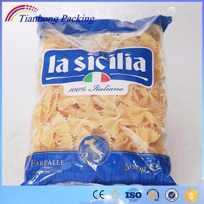 Speziell gedruckte klare Kunststoffmehl Makkaroni Pasta Spaghetti Verpackungstüte