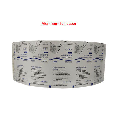 Anpassungsgröße Aluminiumfolie Papier Kunststoff Pet PE Verpackungsfilm Roll für Bzk Wipes