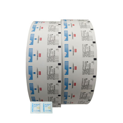 Anpassungsgröße Aluminiumfolie Papier Kunststoff Pet PE Verpackungsfilm Roll für Bzk Wipes
