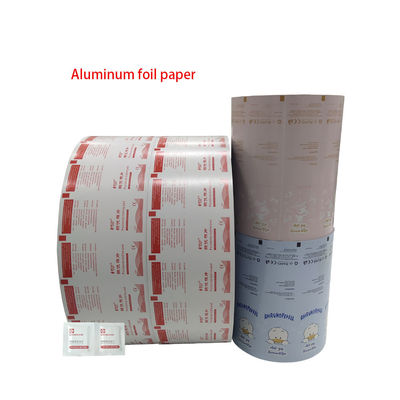 Anpassungsgröße Aluminiumfolie Papier Kunststoff Pet PE Verpackungsfilm Roll für Bzk Wipes