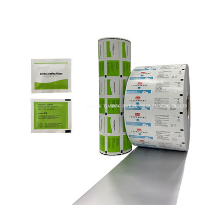 83G Aluminiumfolie Filmrollen für 75% Alkohol Pad Verpackung laminiert und zusammengesetzt