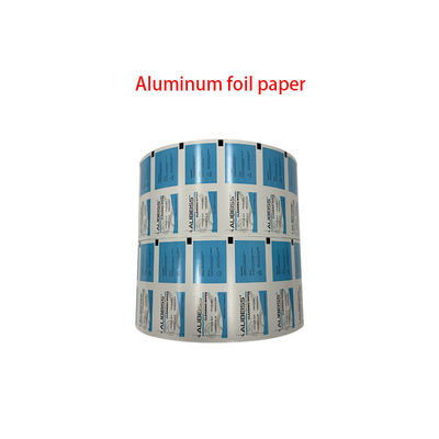 Flexographisch bedrucktes Aluminiumfoliepapier für Iod-Tücher in großen Mengen