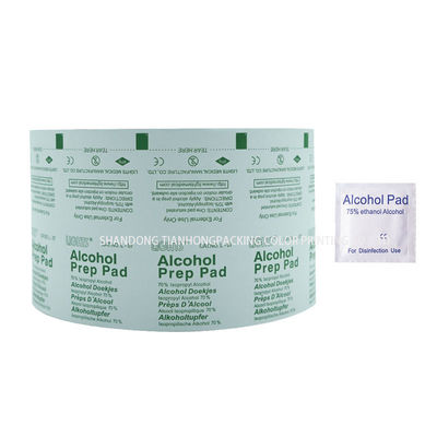 Aluminiumpapierfolie-Roll-Laminationsverpackungsmaterial für Iod-Wipes Breite 30-1100 mm
