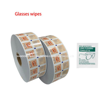 Verpackung mit 75% Alkohol Pad Aluminiumfolie Laminationspapier mit flexografischem Druck