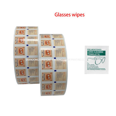 Verpackung mit 75% Alkohol Pad Aluminiumfolie Laminationspapier mit flexografischem Druck