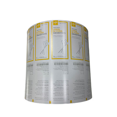 Druckbare Verpackung Bzk Antiseptische Wippe Aluminiumfolie Papier Rollfilm für komplexe Laminationsmethode