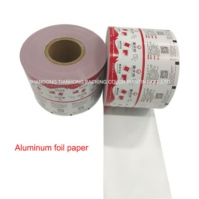 Anpassungsdruck Aluminiumfolie Papier Hitzesiegelfilm für Brillen Reinigung Spülstühle
