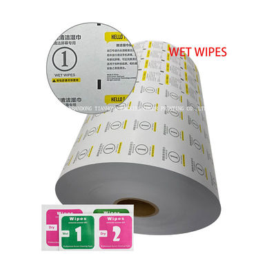 0-9 Druckfarbverbundpapier Aluminiumfolie für Nagelwischer Verpackungsmuster