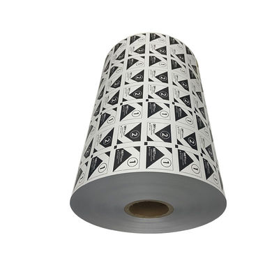 40 Mikron Aluminiumfolie Verpackungsfilmrolle für Bzk-Tücher in PE-LWC-Papier/PE-Struktur