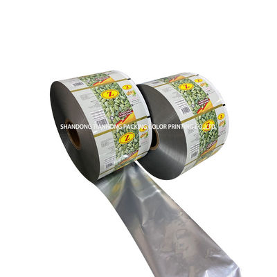 Lebensmittelverpackung Aufbau aus Druckmaterial aus metallischer Aluminiumfolie