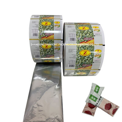 Lebensmittelverpackung Aufbau aus Druckmaterial aus metallischer Aluminiumfolie