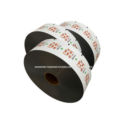 Lebensmittelverpackung Aufbau aus Druckmaterial aus metallischer Aluminiumfolie