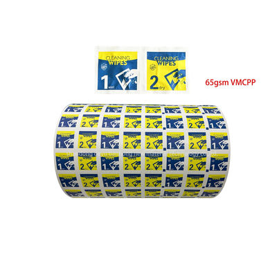 65 gms VMCPP/Aluminiumfolie Papier zur Reinigung von Tüchern 30-1100 mm Breite 0-9 Druckfarbe