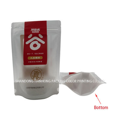 Plastik-Zip-Lock Silber Mylar Aluminiumfolie Lebensmittelverpackungstüten für benutzerdefinierte Mattenlicht