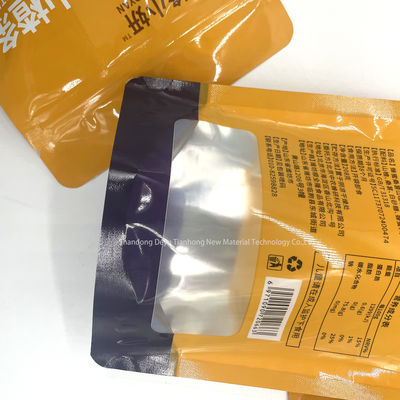 Custom Printed Zipper Top Stand Up Pocket für luft- und wasserdichte, umweltfreundliche Snacks