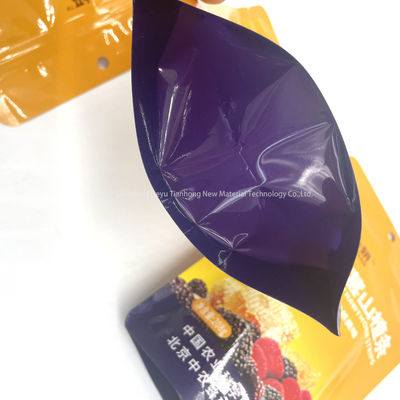 Custom Printed Zipper Top Stand Up Pocket für luft- und wasserdichte, umweltfreundliche Snacks