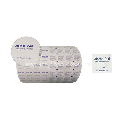 Wasserdichtes Druckmaterial 73GSM Kleines Alkoholvorbereitungspad Filmroll für den Pulpmarkt